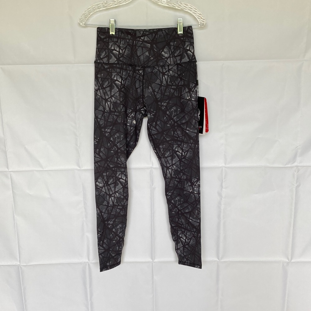 Grey/black patterned Spyder leggings (S)